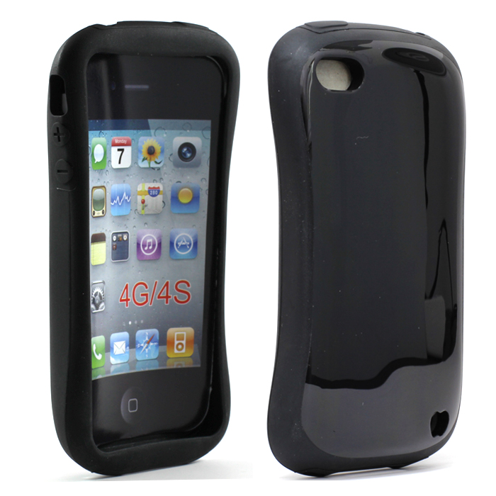 iPhone 4 4S CANDY Shell Case (Black)